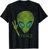 Alien Peace Cool Funny Cute UFO Lover Birthday Gift T-Shirt