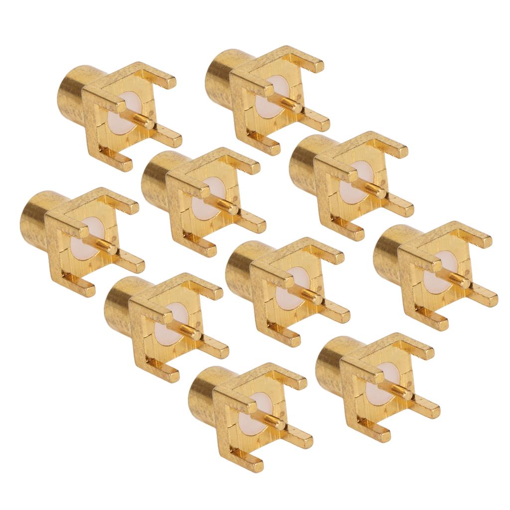 10PCS MCX Socket PCB Soldering Board End Jacks 4 Pin Female Connector OFC Material 50ohms