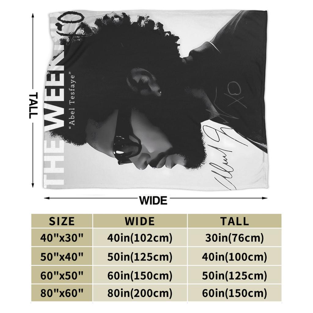 Плед с принтом альбома The Weeknd Xo Декоративный фланелевый плед для декора дома Теплый Индивидуальный Качественный Подарок на День Рождения