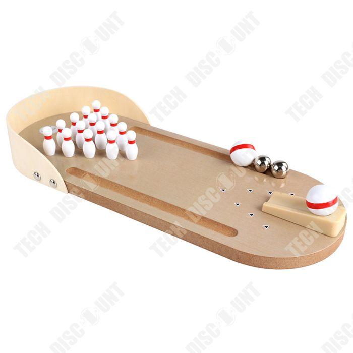 Bowling Set - TD - Mini Bowling - 10 Pins - Wood - For Children from 3 Years
