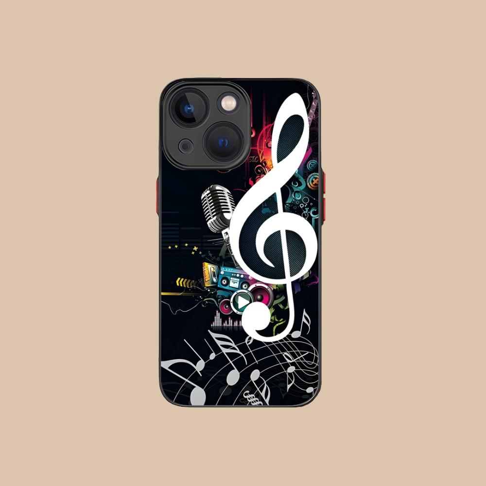 Чехол для мобильного телефона с нотным станом для iPhone 17 16 15 14 13 12 11 X XR XS 8 7 Air Pro Max Plus Mini Цветной силиконовый чехол