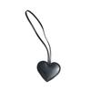 Bag Pendant Heart Shape Imitation Leather Keychain Vibrant Color Bag Decor Charm Bag Car Key Accessory