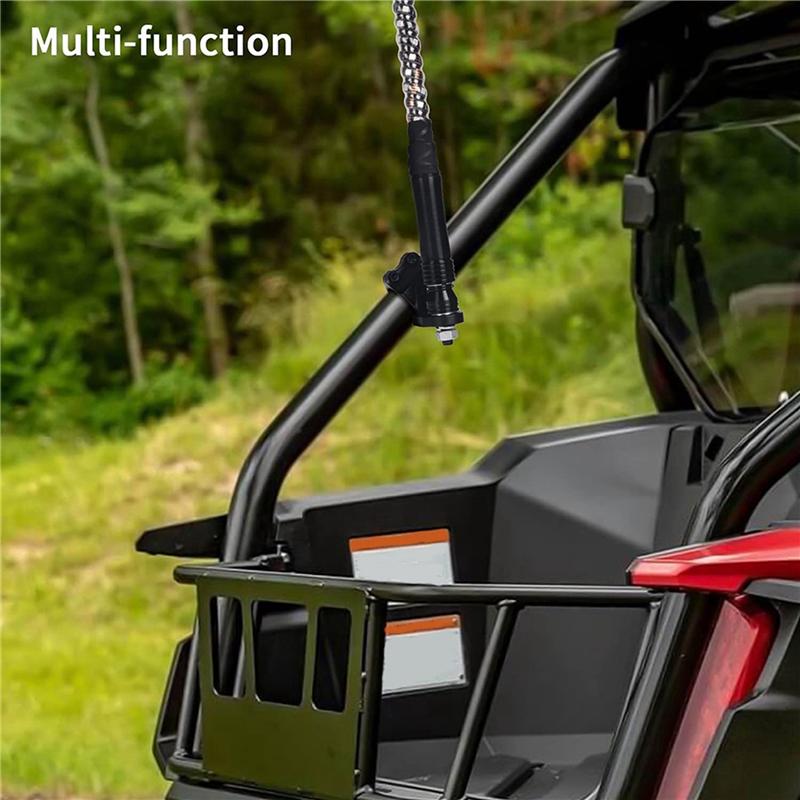 A03E-1.75-2Inch UTV Adjustable Light Bracket Flag Antenna Mount Light Bracket For Can-Am Maverick X3 Polaris RZR Turbo S 2017-20