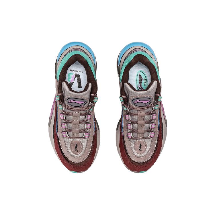 Li Ning V8 Дышащие Низкие Беговые Кроссовки Женские Тауп ARHP286-2