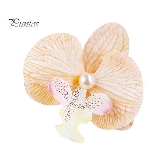 Искусственная заколка для волос в виде орхидеи-мотылька, богемный гавайский искусственный жемчуг, имитация цветка, зажим для волос в виде утконоса, заколка для волос, женские аксессуары для волос, головной убор