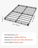 Box Spring, Queen Size Bed Frame with Washable Fabric Cloth, Heavy Duty Metal Frame for Queen Bed, 102 mm Mattress Foundation, 1587.57 kg Max Weight