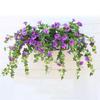 Artificial Morning Glory Flower Realistic Home Office Table Centerpiece Wedding Dropping Faux Petunia Flower Hanging Fake Floral Arrangement