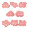 8Pcs/Set Vehicle Pattern Cookie Cutters Reusable PP Children Holiday Cookie Mould Stencils for Kids