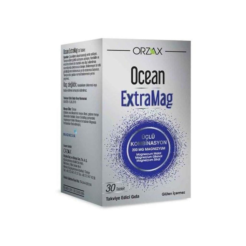 Orzax Ocean Extramg Triple Combination Magnesium Reinforcing Food 30 Tablets