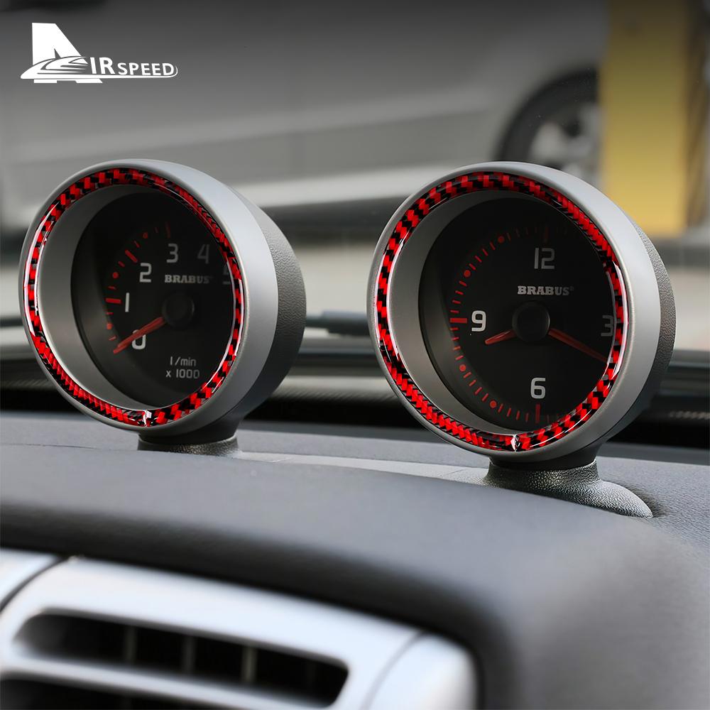 Наклейка на рамку спидометра из углеродного волокна для Smart 451 Fortwo 2008-2015 Наклейка в салон автомобиля