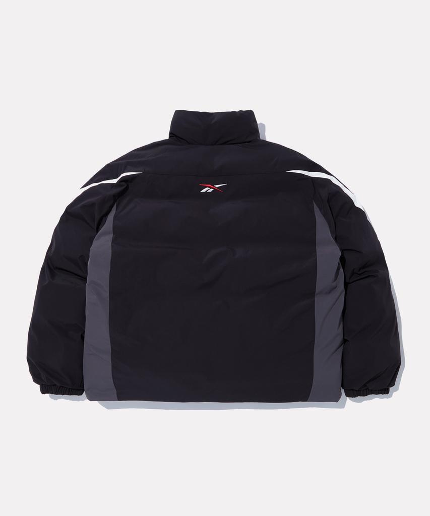 Reebok Векторная двусторонняя стеганая куртка с наполнителем - Черная:черный