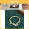 Sophisticated Alloy Plated Beaded Bracelet With Natureinspired Leaf Elements Women For