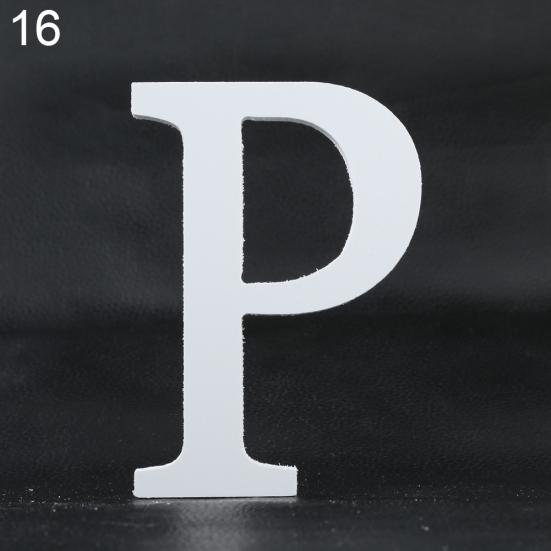 Креативные толстые деревянные украшения для дома с буквами алфавита на свадьбу, день рождения