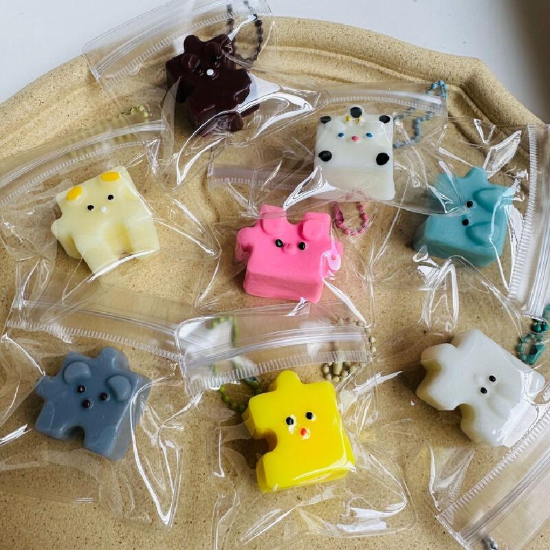 Мультяшные Животные Пазлы Сквиши Игрушки Медленно Поднимающиеся Мягкая Глиняная Текстура Стресс-Игрушки-Фиджеты Для Детей Пазлы Игрушки-Сквиши