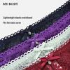 Mybody Women's Sexy Lace Low-Rise Triangle Briefs
