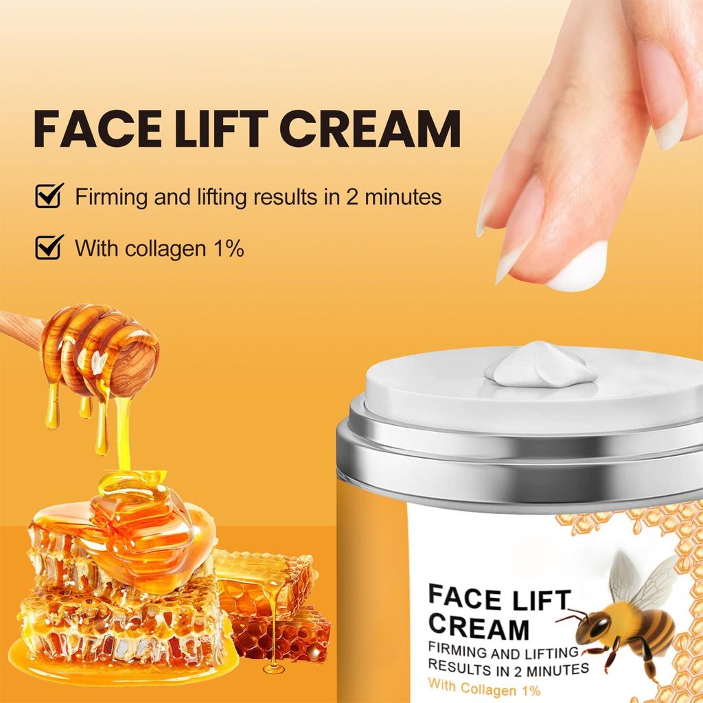 Крем Bee Lifting Cream быстро впитывается и не оставляет жирного блеска. Мгновенно тает и мгновенно проникает.