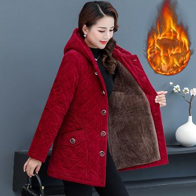 Женская зимняя длинная однотонная теплая куртка с подкладкой и капюшоном, куртка больших размеров