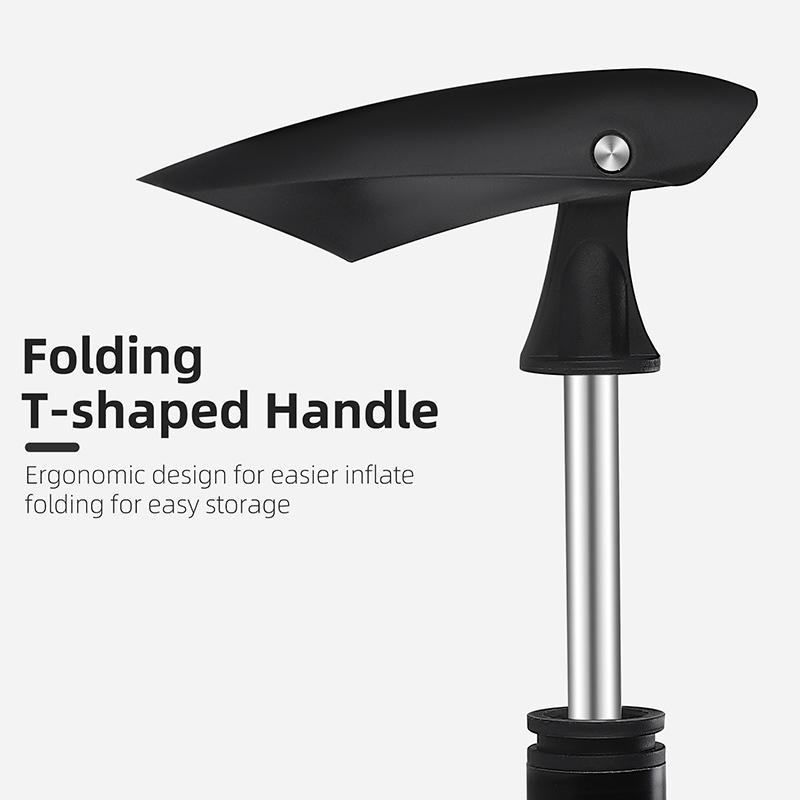 WEST BIKING Portable Bicycle Air Pump With Precise Gauge 120PSI Aluminum Alloy Hand Pump Schrader Presta Valve Tire Inflator