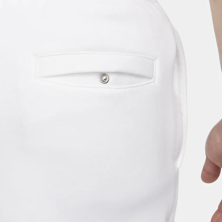 Nike Клубные флисовые повседневные флисовые джоггеры с манжетами и принтом букв, белые FV4454-100