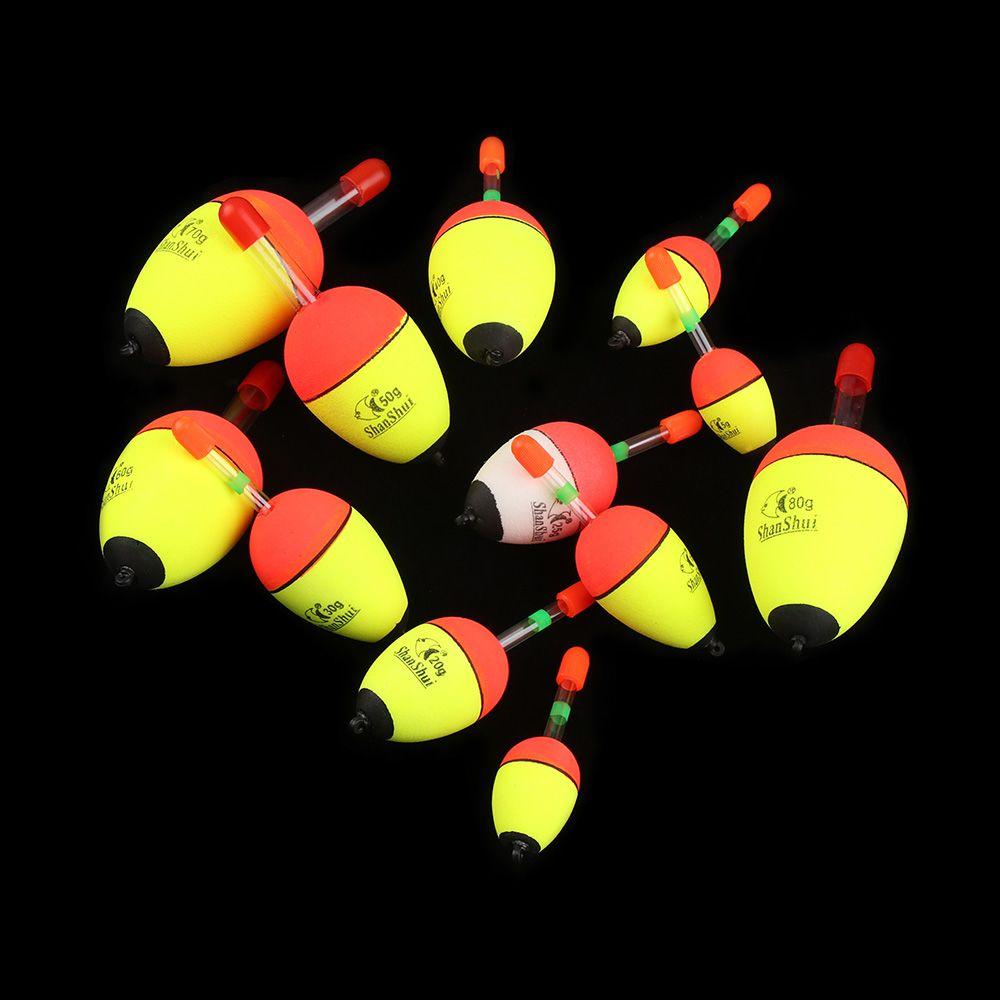 New Bobber Plastic Fishing Night Float Light Stick Ball Boia Eva Foam