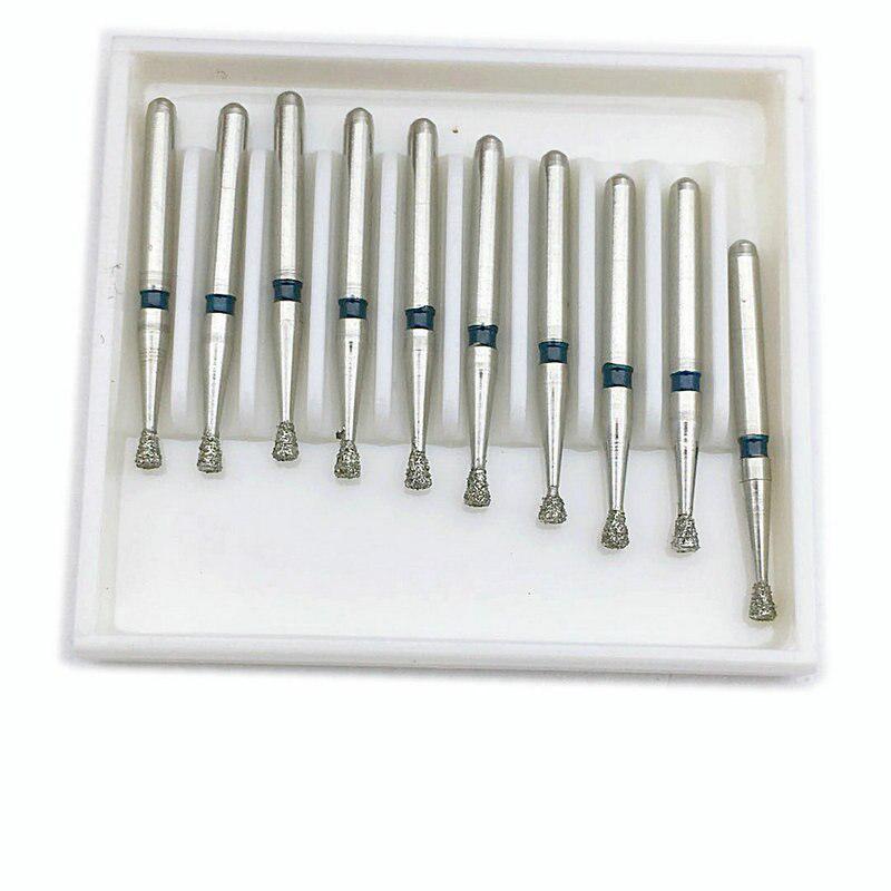 10 шт. FG алмазные стоматологические боры для отбеливания зубов, средний полирующий разглаживающий инструмент, стоматологические материалы SI-47