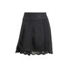 Originals Pure Color Lace Trim Sporty Casual Mini Skirt Women Bottoms Black IZ5002