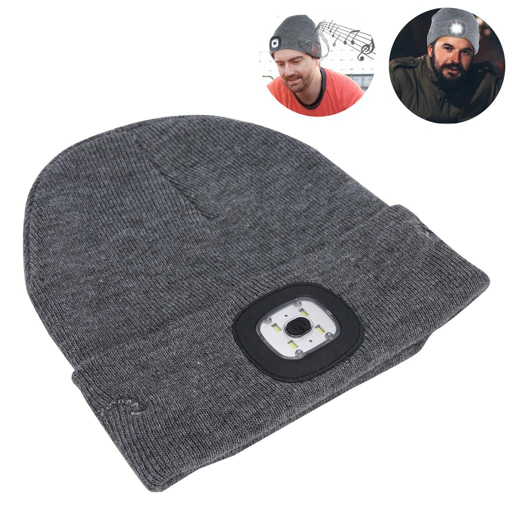 Музыкальная шляпа для беспроводной Bluetooth-гарнитуры двойного назначения со светодиодной подсветкой, ультра-яркая акриловая гарнитура 