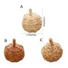 Artificial Christmas Tree Pendant Handmade Halloween Decoration Straw Pumpkin Balls  Christmas Tree