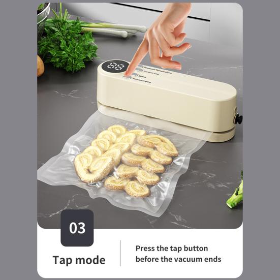 Мини беспроводной вакуумный упаковщик портативный ручной 60kpa с сильным всасыванием быстрая запайка USB перезаряжаемая машина для запечатывания пищевых продуктов