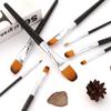 8pcs Paint Brushes Set Filbert Tips Nylon Hair Paintbrushes for Students Adults Artists Acrylic Oil