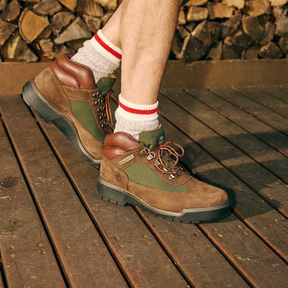 [Timberland] Водонепроницаемые полевые ботинки мужские TB1A18A6D471 Темно-коричневый нубук 9.0 / 27.0см