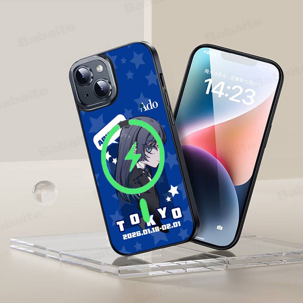 Virtual Singer Ado For Magsafe Phone Case For IPhone 17 Air 16 15 14 13 12 11 Pro Max Plus Shockproof Cover