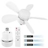 with Lights E27 Socket Ceiling Fan Dimmable Ceiling Lamp Electric Cordless Fan  for Dining Room