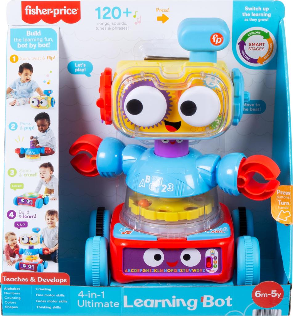 Fisher Price Спин и Куру Куру Обучающий Робот от месяцев до 5 лет GTJ60 - погоня! [6 старых]