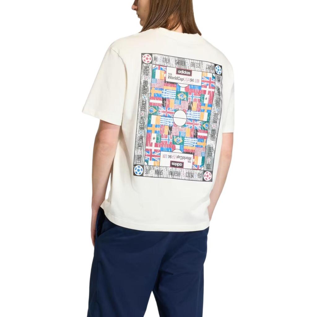 adidas Мужская футболка Originals Country Archive с принтом на спине, свободный крой, топ KD1430