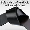 105CM-130CM New Men's High Quality Belt Automatic Buckle Black Leather Men's Belt Casual Personality