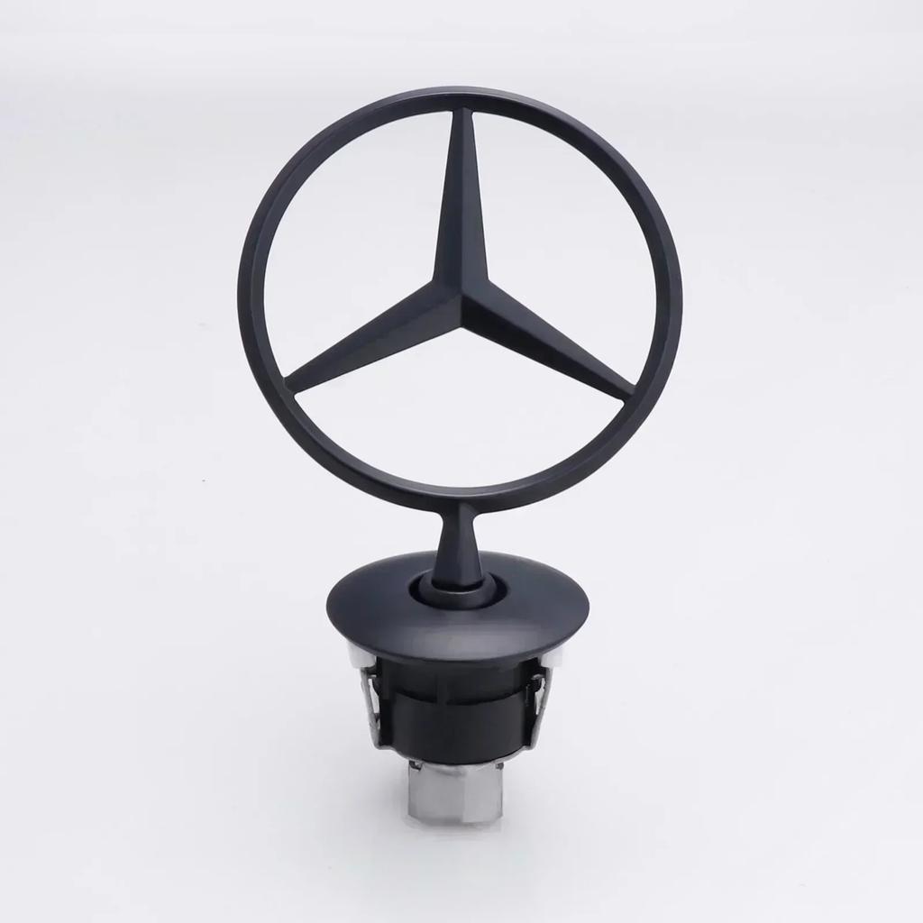 CRU1 Car Engine Hood Emblem Front Bonnet Chrome Mark Accessorie For Mercedes Benz C E S Class W204 W205 W212 W213 W211 W220 W222 W223
