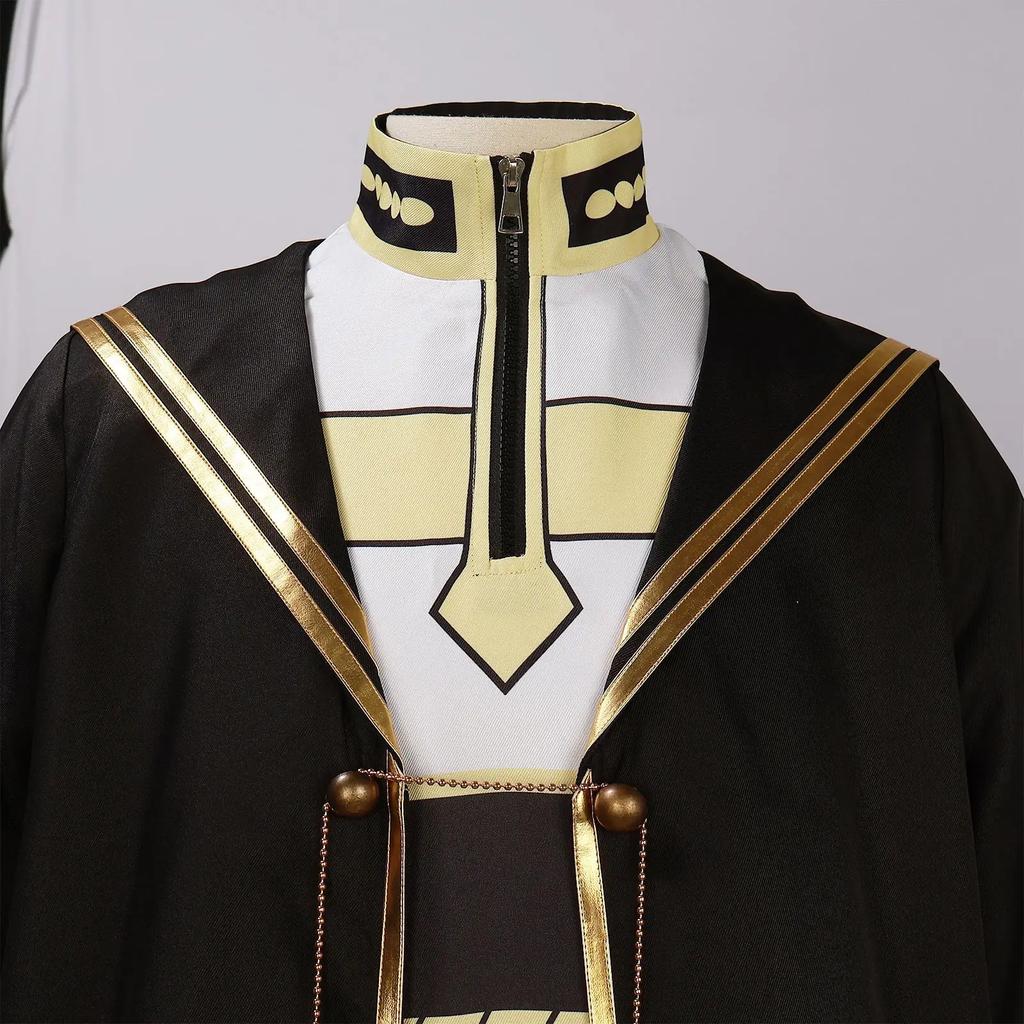 Аниме Frieren at the Funeral Heiter Косплей Костюм Униформа Тренч Полный Комплект Нарядный Костюм Верхнее Пальто Брюки с Париком Хэллоуин Карнавал Вечеринка