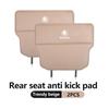 VIJT4 Leather Anti-Kick Pad Car Waterproof Seat Back Protector Cover Storage Bag For Skoda Kamiq MK3 Roomster Rapid Kodiaq Karoq Fabia