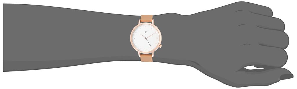 [Fieldwork] Часы Analog Dias Pink Gold Силиконовый ремень GY043-5 Женский Коричневый