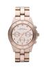 От Marc MARC BY MARC JACOBS Часы Marc by Marc Jacobs Хронограф MBM3102 с милым логотипом на ободке, цвет розовое золото [Marc Jacobs] [Б/у]