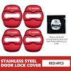 Stainless Car Door Lock Buckle Trim Cover Protector Rust Accessories For Hyundai GDi N Line i10 Azera Genesis G70 G80 G90 Accent XX5