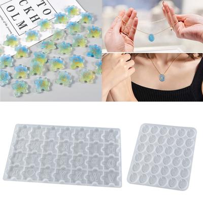 Алфавитный пазл, силиконовая форма для букв, цифр, овальных сережек, подвесок, резиновых отливок, принадлежности для поделок своими руками