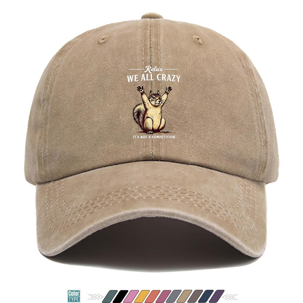pc Squirrel Print Trucker Hat QuickDry Breathable Adjustable Cap with Squirrel Lightweight Suitable for Outdoor Sports Hik