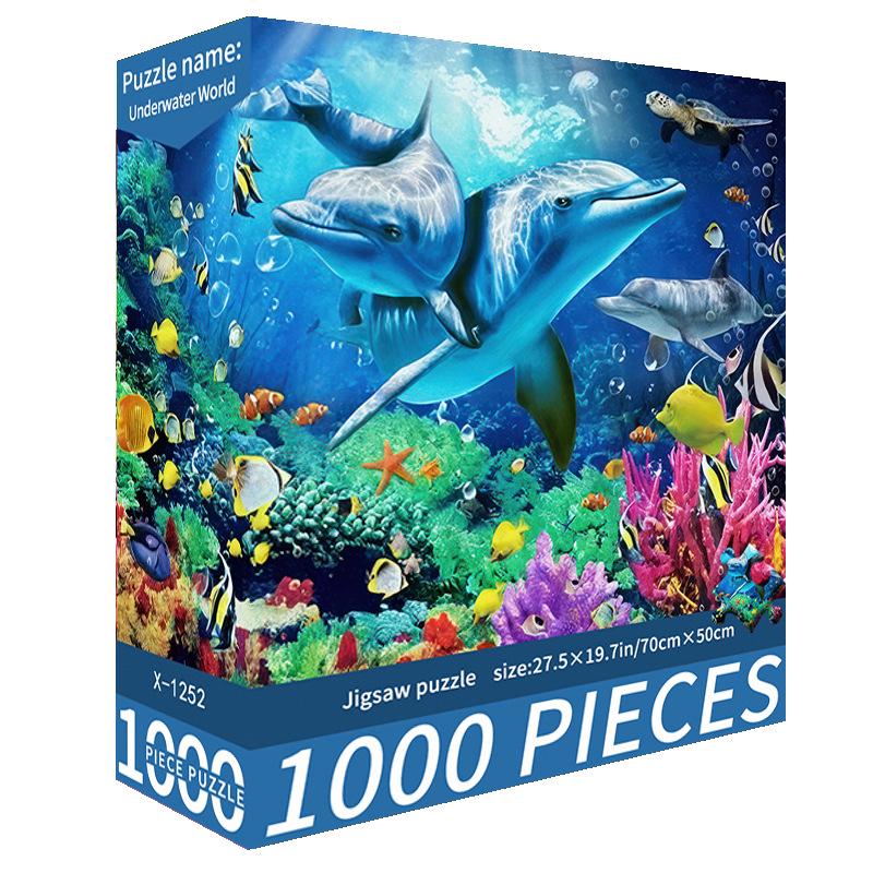 1000-Piece Cute Challenging Educational Jigsaw Puzzle for Adults - Stress Relief Birthday Gift for Her