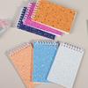 Twin-Wire Binding Notepads 20 Sheet Unlined Pocket Notepads Wirebound Sketchbook with Sequins Covers for Writing Drawing