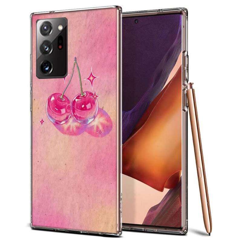 Cherry Bow Phone Case for Samsung A55 A35 A25 A15 A07 A05S A16 A17 A26 A36 A37 A56 A57 Galaxy Note 20 10 A50S A71 A51 A31 A30 A2