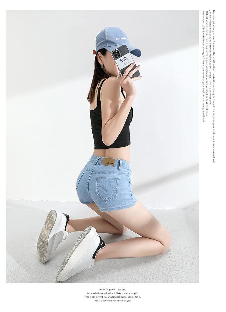 Джинсовые Летние Сексуальные Горячие Большого Размера Джинсовые Брюки Светлые Женские Шорты, Джинсы, Брюки, (4XL, Синий)