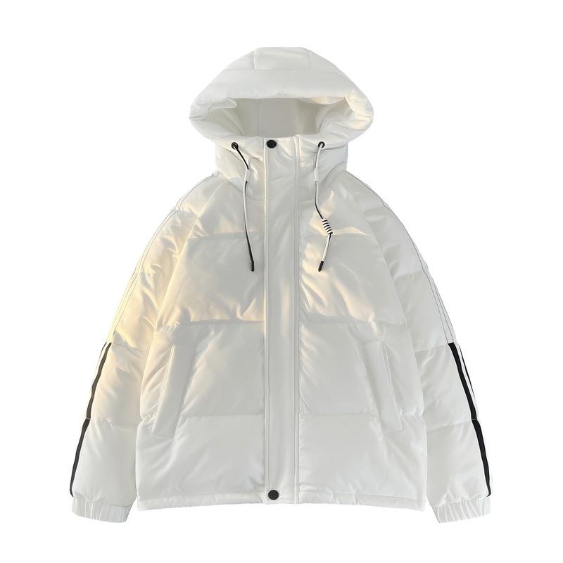 Короткий толстый пуховик из утиного пуха с капюшоном, повседневный зимний, новая модная пара, универсальный, повседневный, холодный, высокого качества, мужской