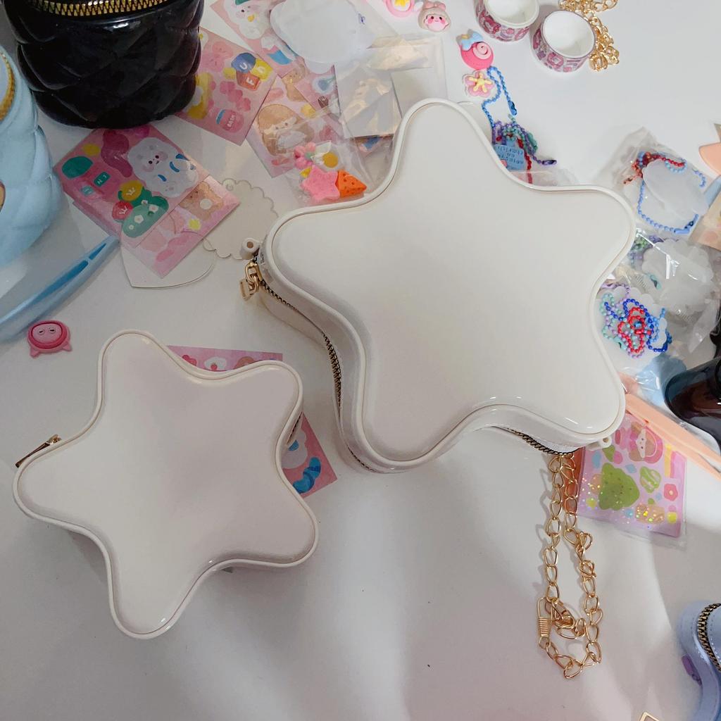 Звездная сумка Милый мультяшный 2025 Сумка: Женская модная сумка-кроссбоди из желе на плечо